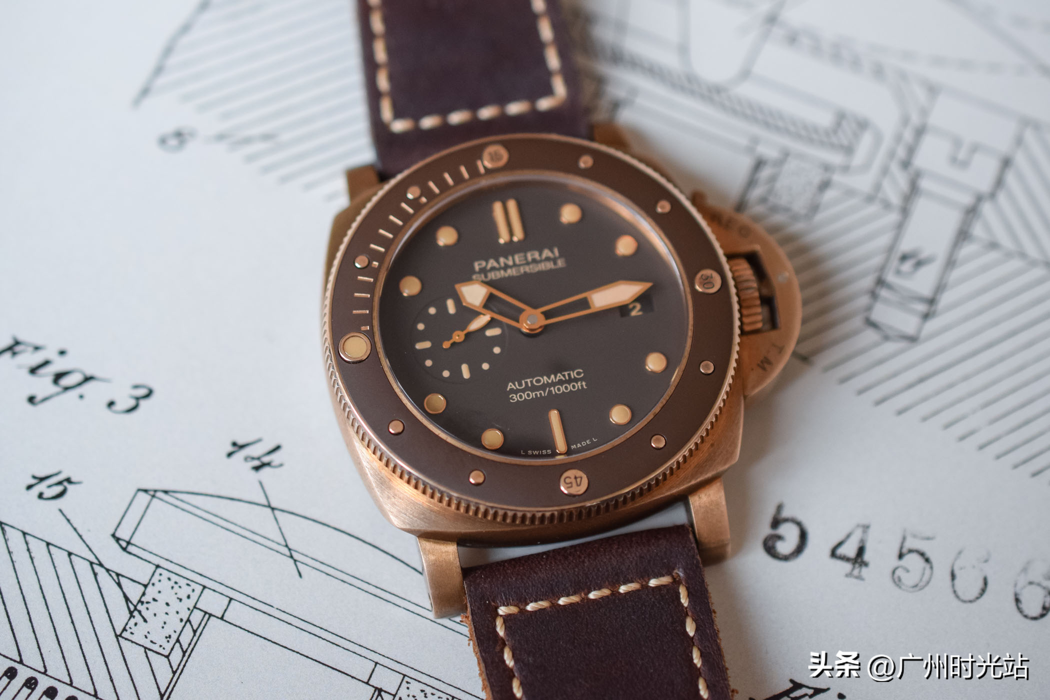 沛纳海 Submersible Bronzo PAM00968 腕表 沛纳海PAM00992